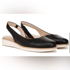 SOUL Naturalizer Black Slingback Flats